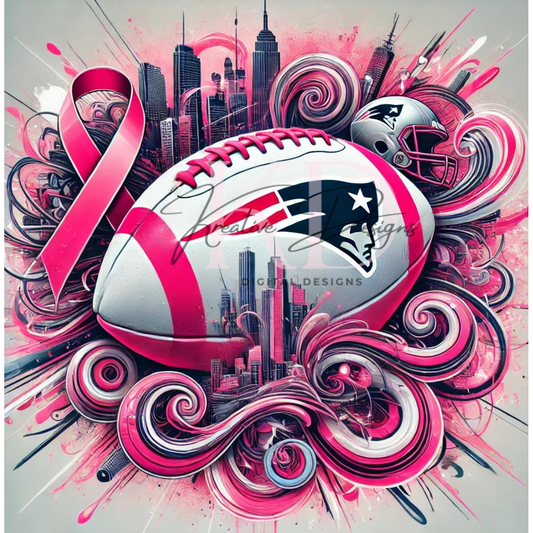 Patriots Football Breast Cancer PNG