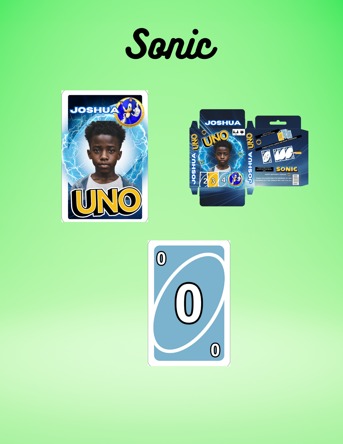 Customized Personalized Uno Card