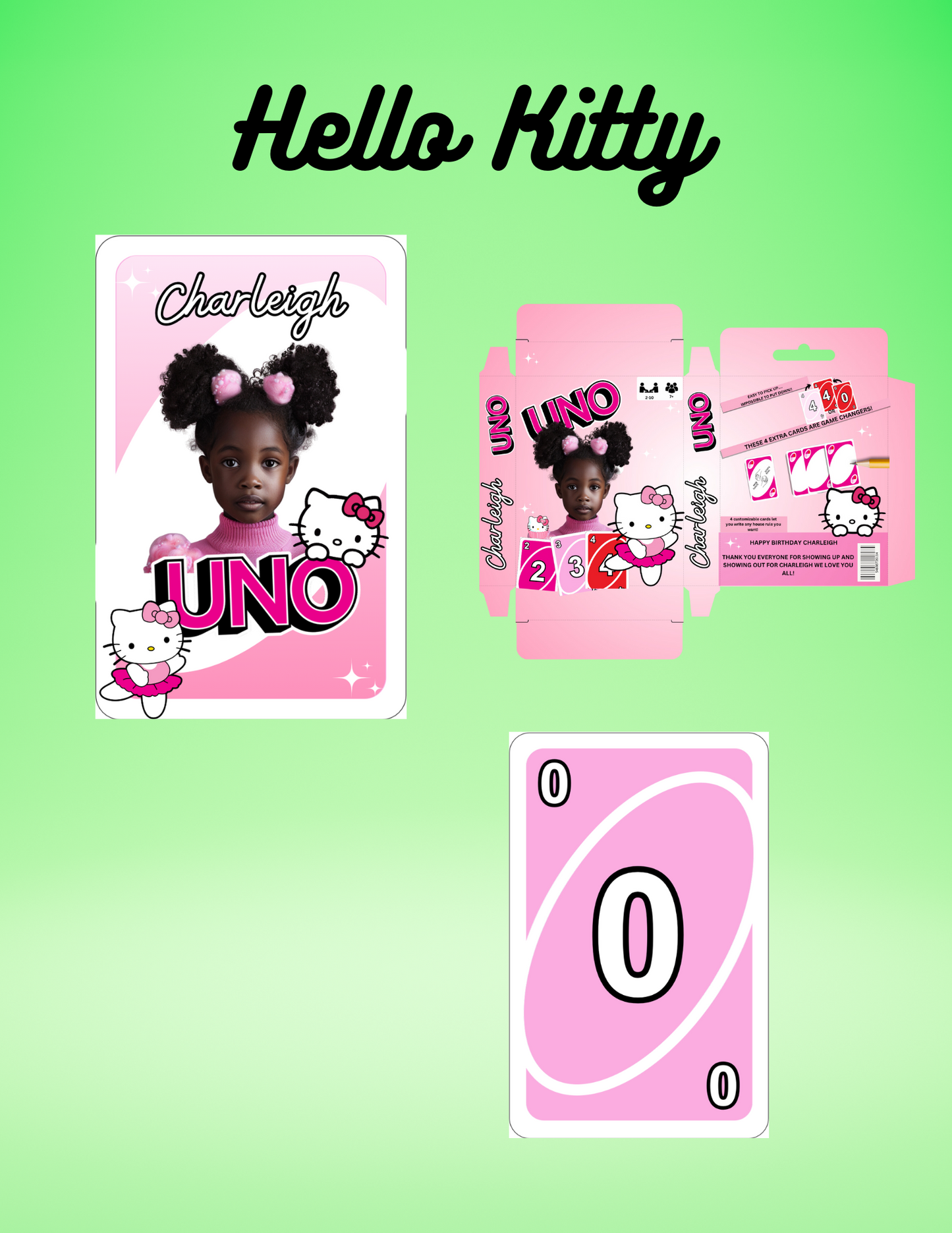 Customized Personalized Uno Card