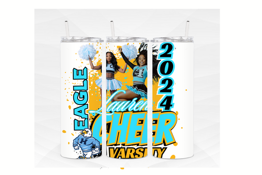 Personalized Cheerleading Tumbler