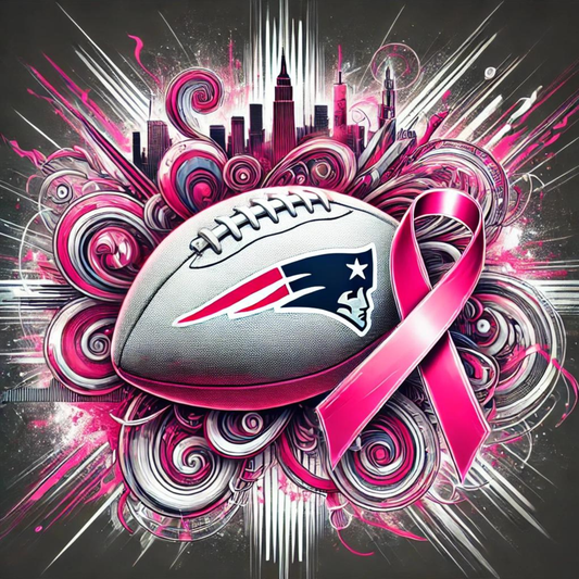 Patriots Football Breast Cancer PNG digital download