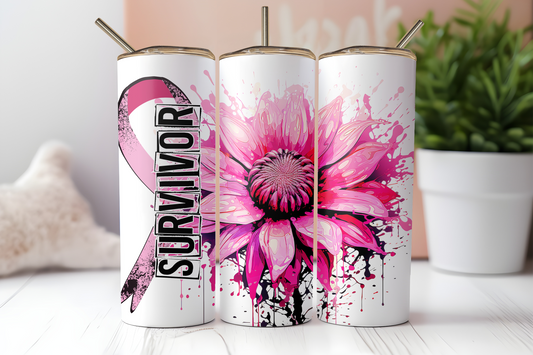 Survivor Breast Cancer Tumbler