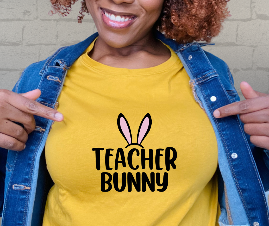 Teacher Bunny Easter T-Shirt
