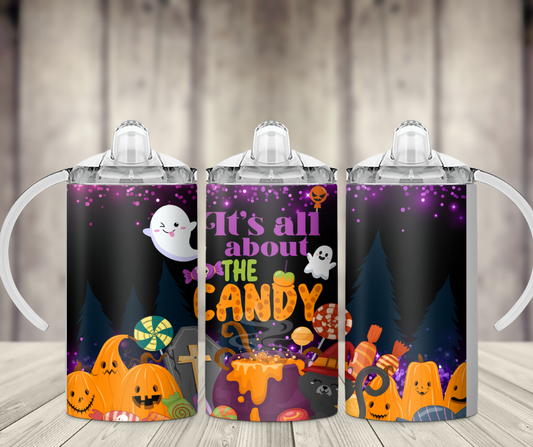 It's All About the Candy Halloween Sippy Cup