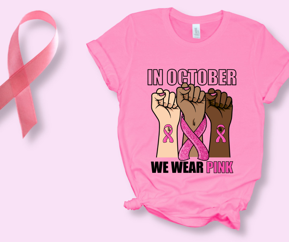 In October We Wear Pink T-shirt