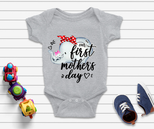 Our First Mothers Day Onesie