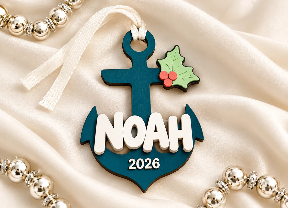 Anchor Name Ornament