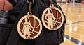 Basketball Name Keychain