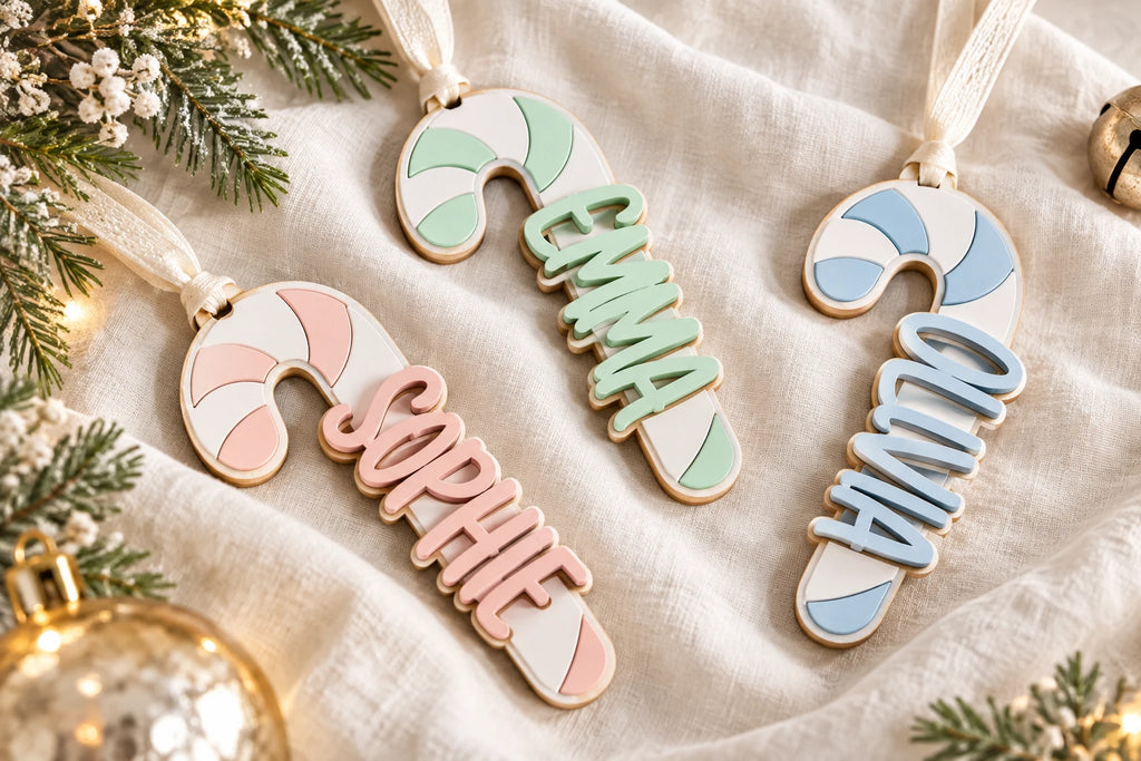 Candy Cane Name Ornament