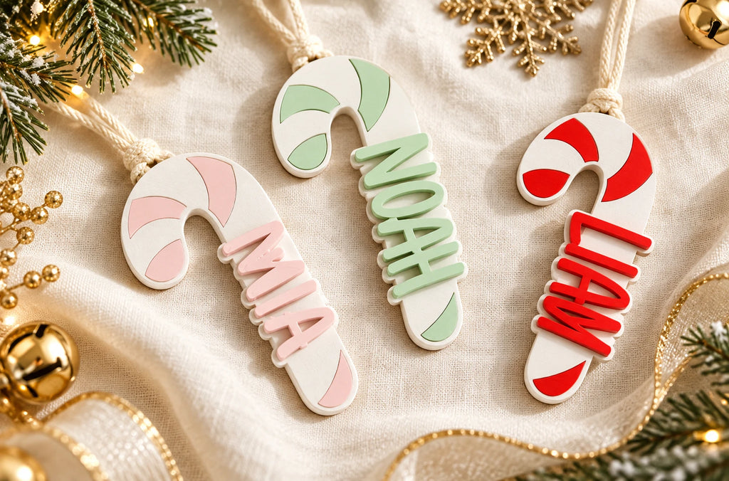 Candy Cane Name Ornament 2