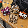 Cheer Bow Name Ornament