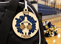 Cheer Starburst Circle Keychain