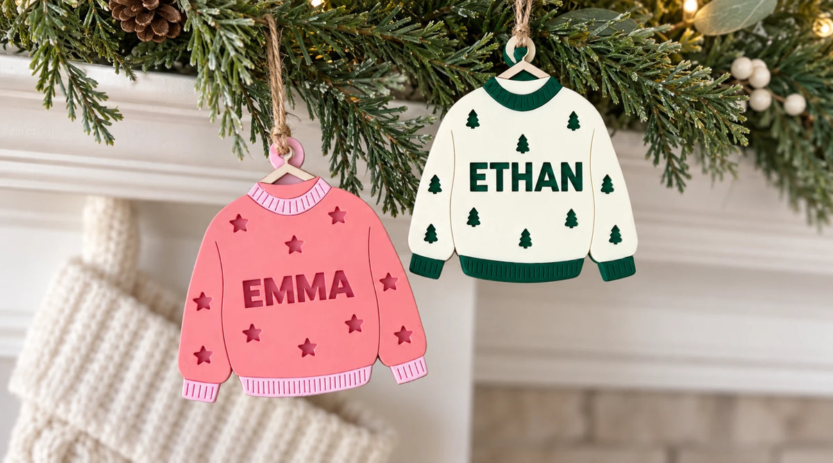 Christmas Sweater Name Ornament