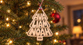 Christmas Tree Bubble Name Ornament