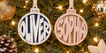 Circle Bubble Letter Name Ornament