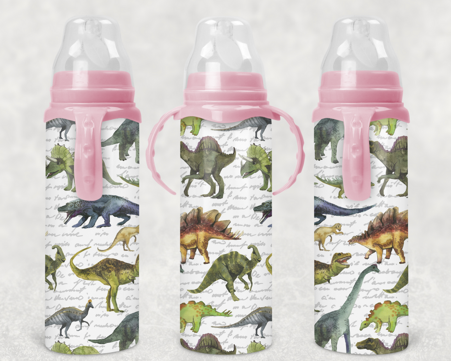 Hand Drawn Dinosaur Baby bottle