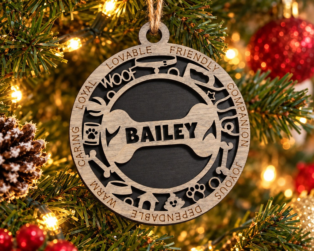 Dog Personality Name Ornament