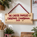 Family Christmas Countdown Strip Sign