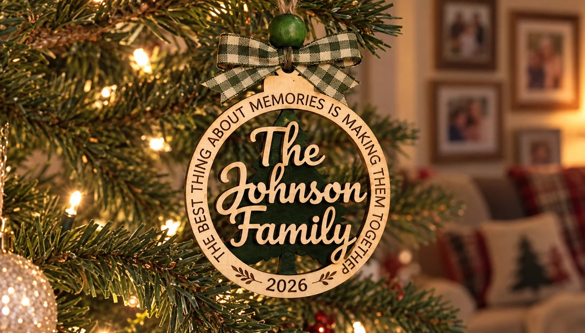 Family Circle Quote Ornament