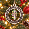 Family Cross Charm Ring Ornament