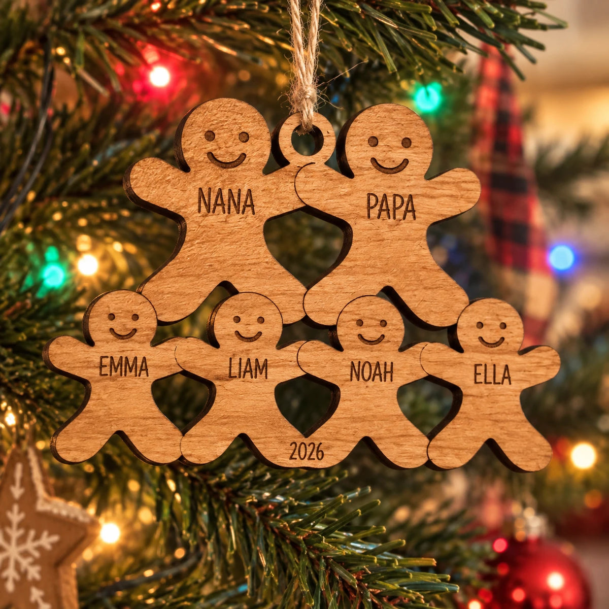 Gingerbread Family Ornament