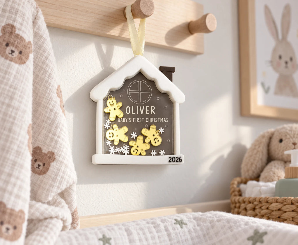 Gingerbread House Shaker Ornament