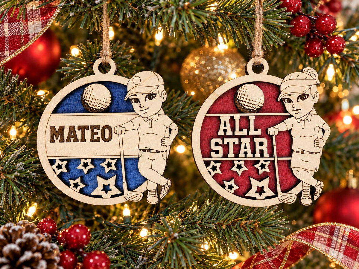Golf Player Ornament