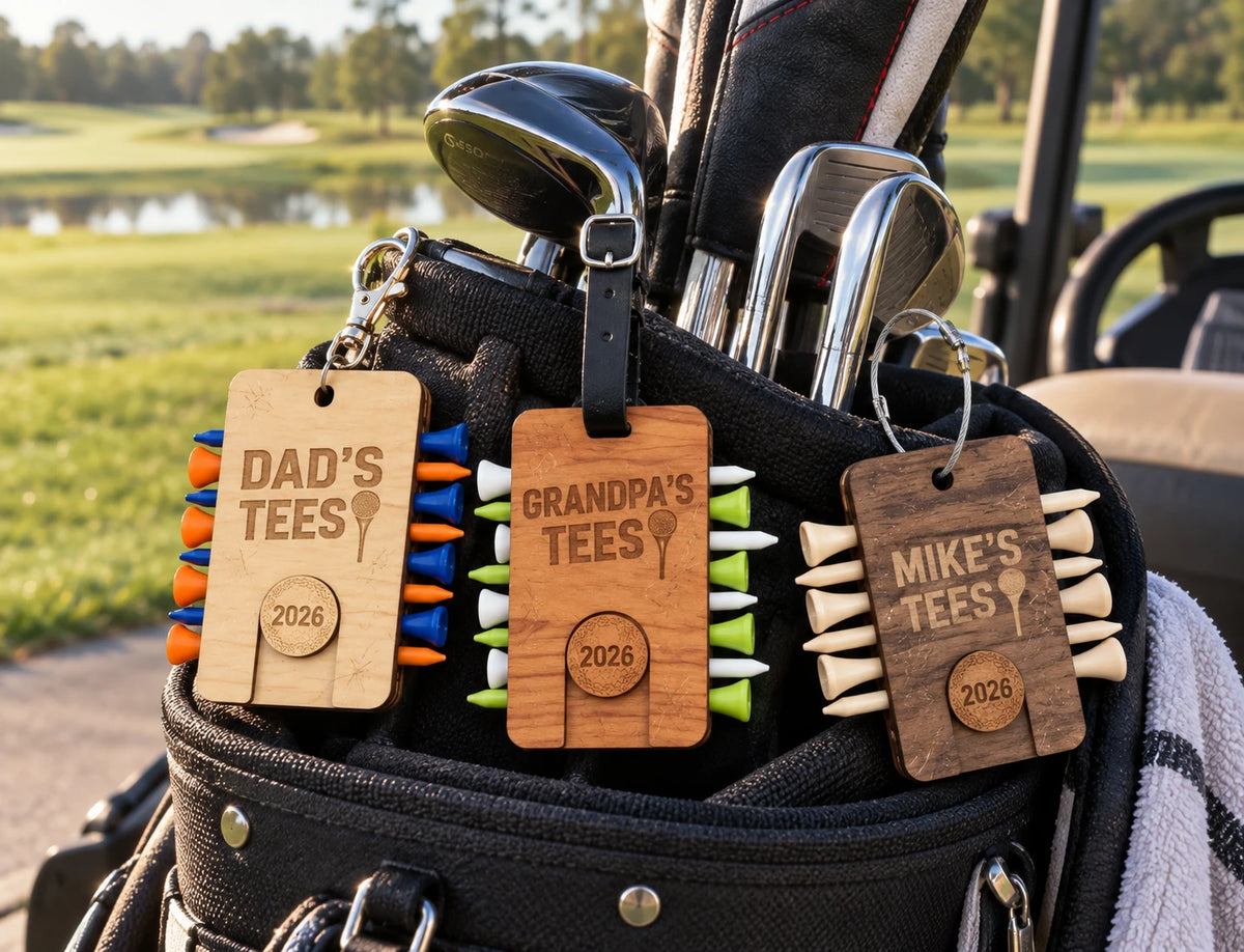Golf Tee Holder Keychain
