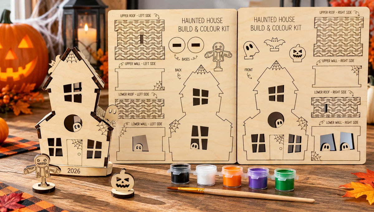 Haunted House Build & Paint Kit