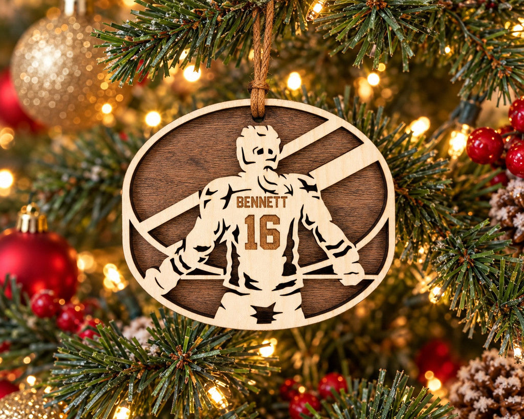 Hockey Player Ornament, girl