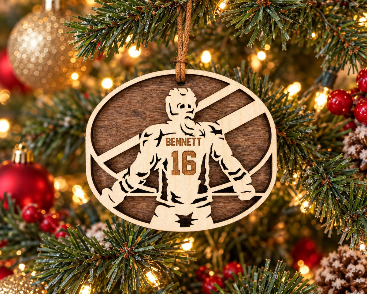 Hockey Player Ornament, girl