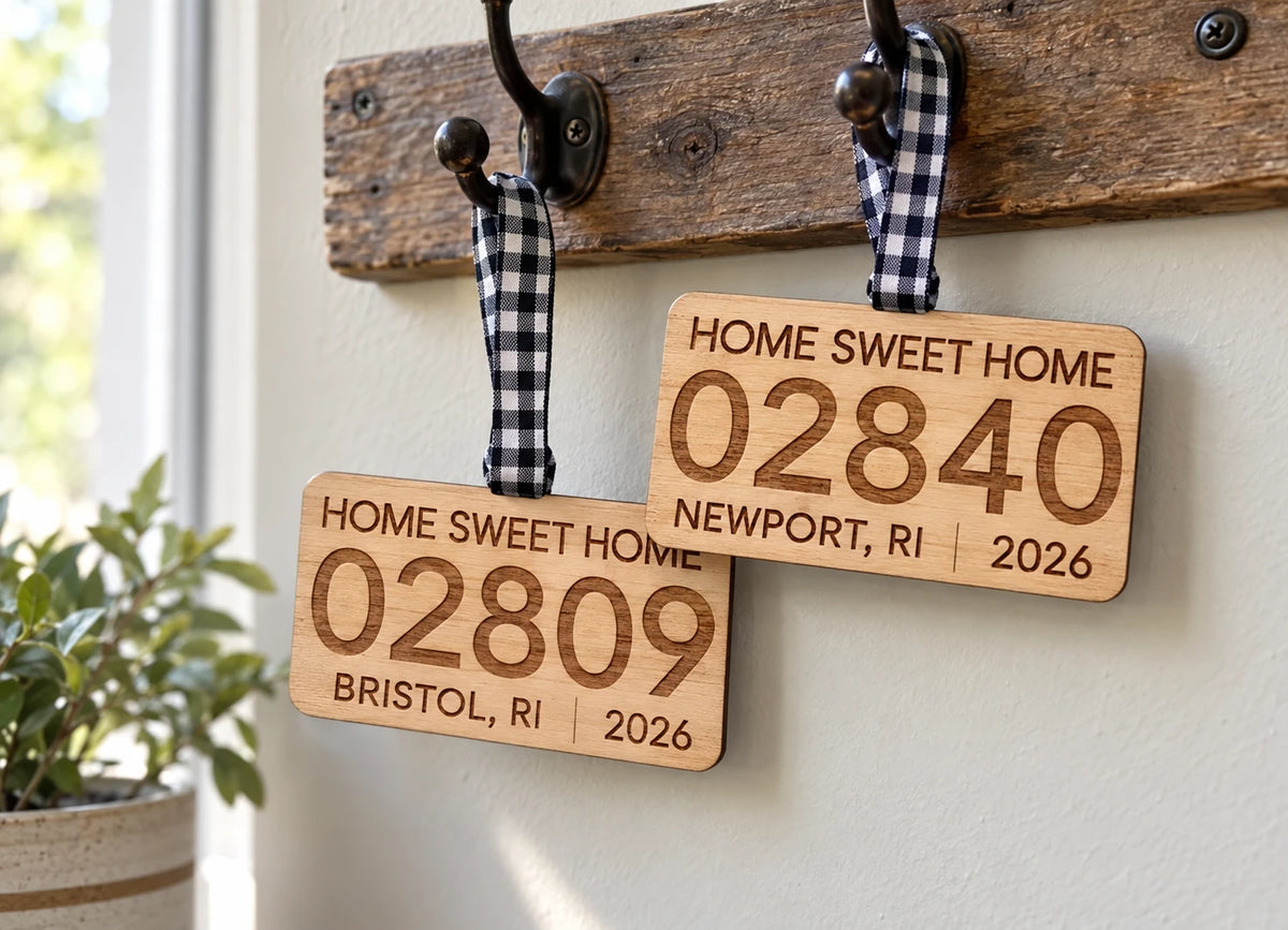 Home Sweet Home Zip Code Ornament