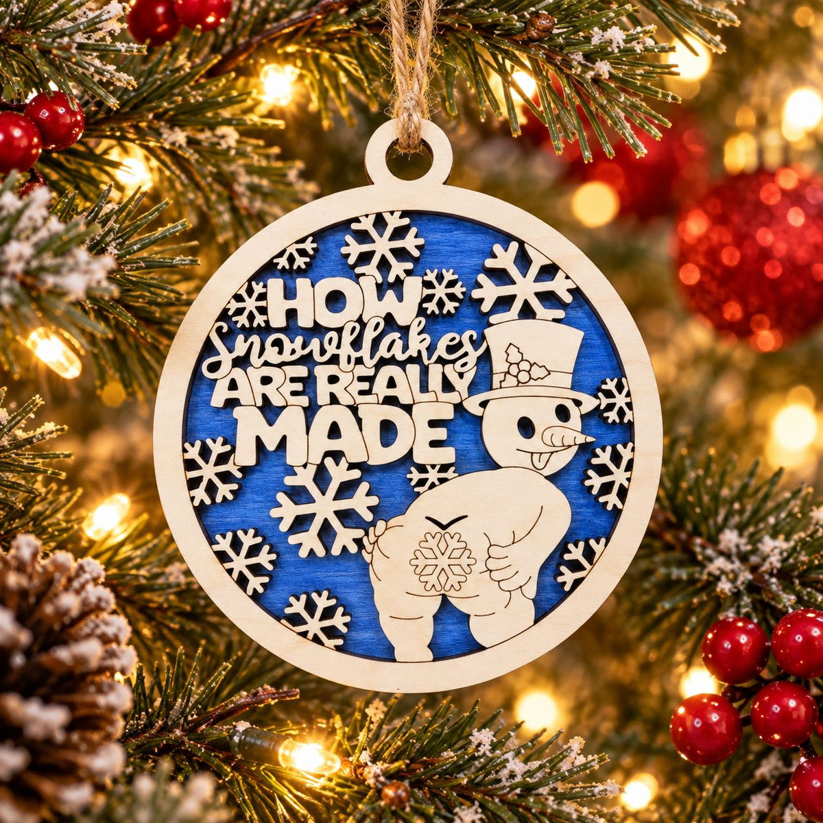 How Snowflakes Are Really Made Ornament