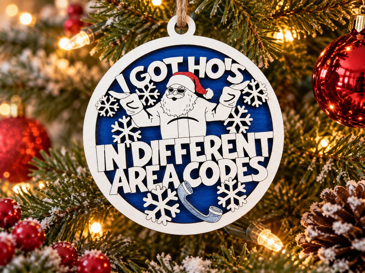 I Got Ho's In Different Area Codes Ornament