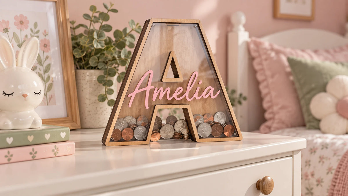 Initial Letter Coin Bank