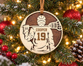 Lacrosse Boy Name And Number Ornament