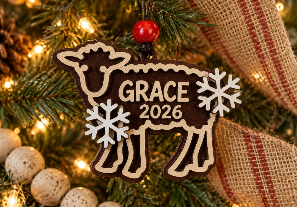 Lamb Name Ornament