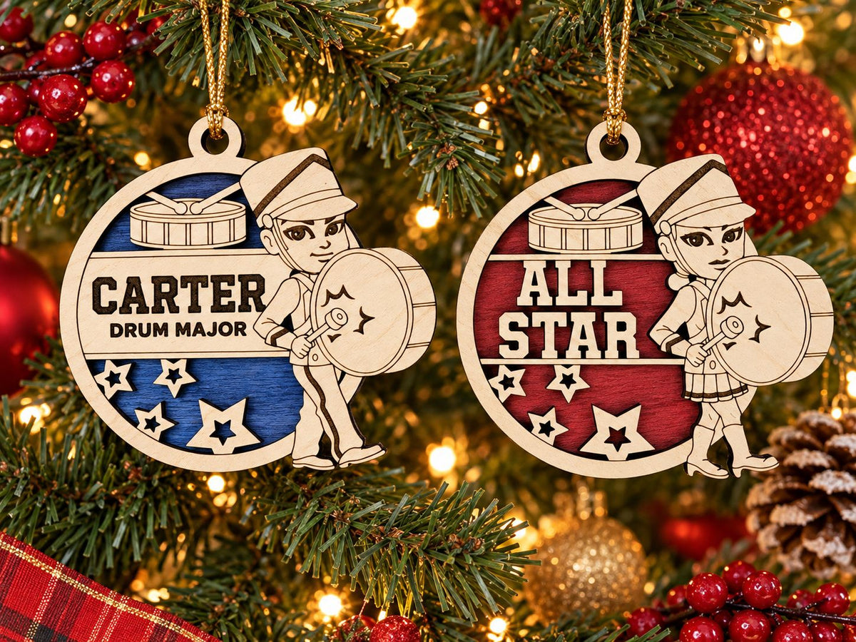 Marching Band Drum Major Ornament