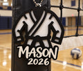 Martial Arts Silhouette Keychain