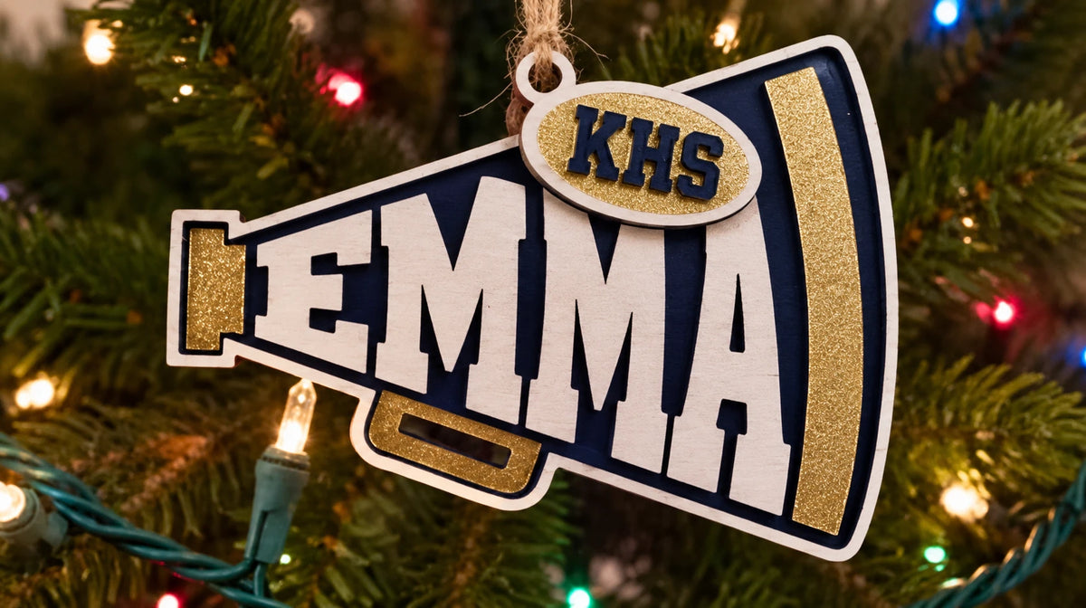 Megaphone Cheer Ornament