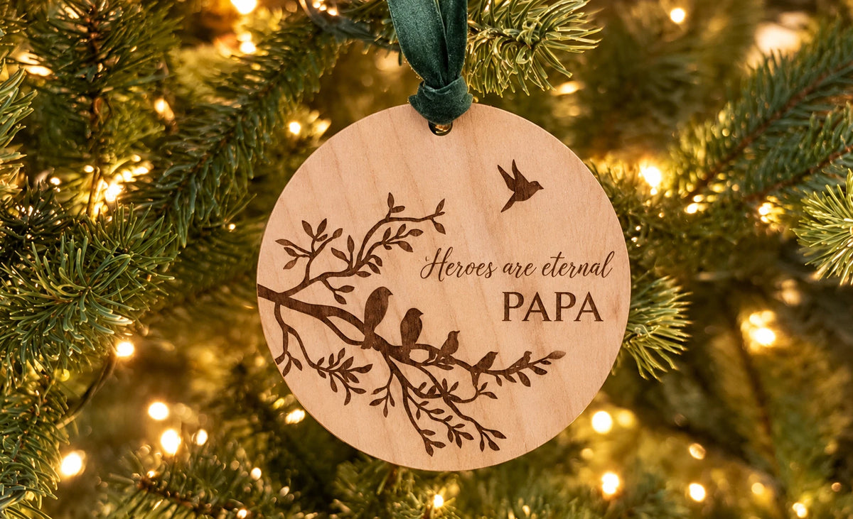 Memorial Branch Bird Ornament