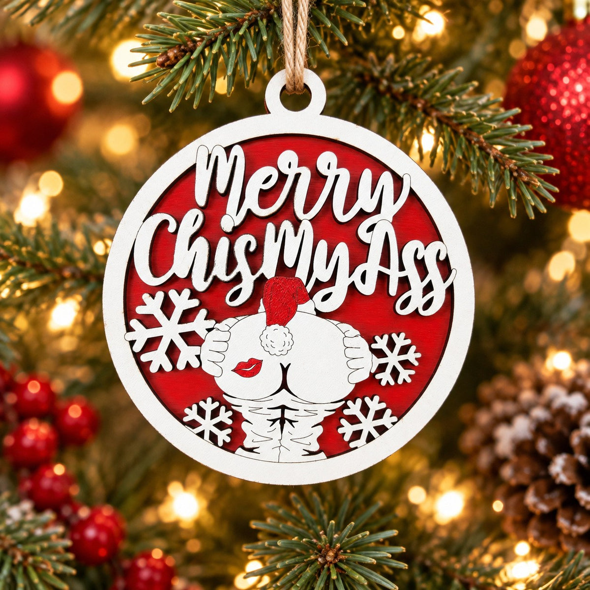 Merry Chismyass Ornament
