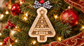Merry Christmas Lattice Tree Ornament