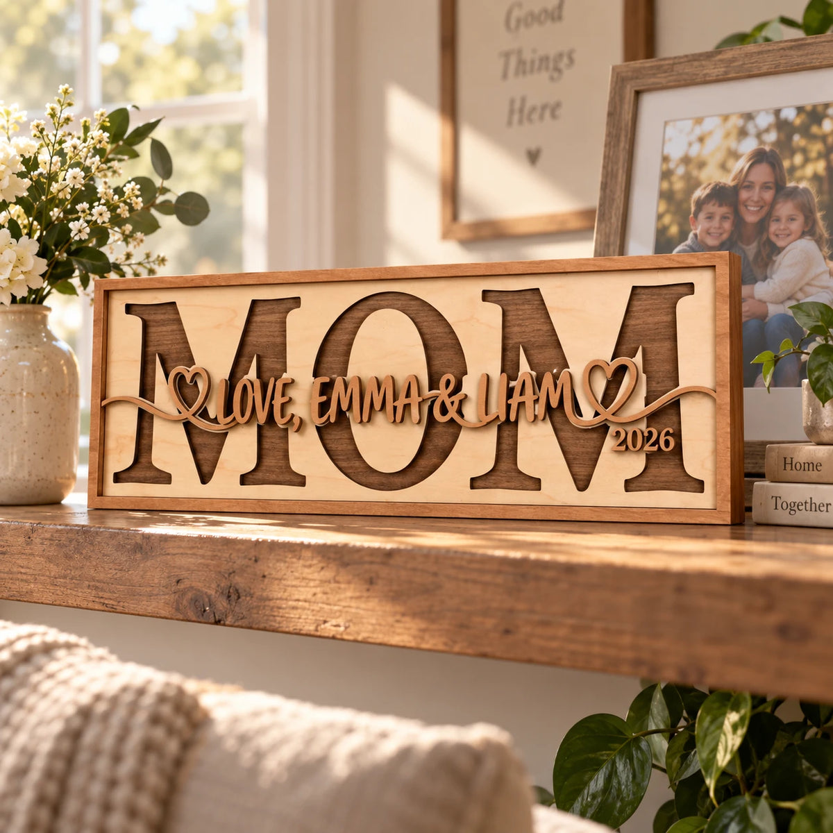 MOM Family Sign