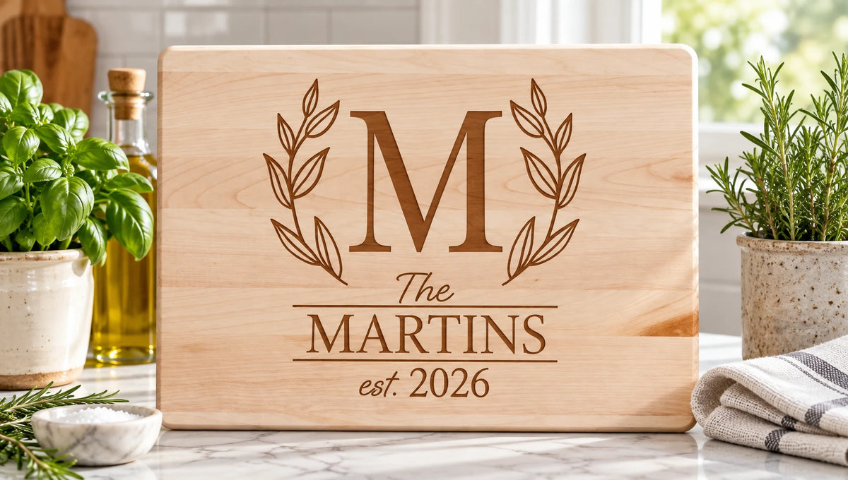 Monogram Family Cutting Board