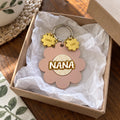 Nana Flower Keychain with Charms