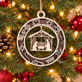 Nativity Charm Ring Ornament