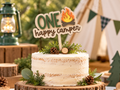 One Happy Camper cake topper
