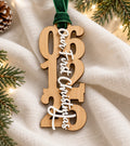 Our First Christmas Numeral Ornament