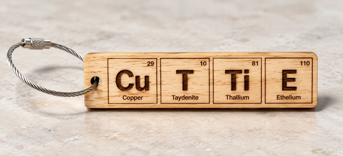 Periodic Table Word Keychain